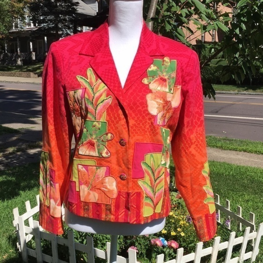 Nancy Bolen City Girl‎ pink/orange jacket